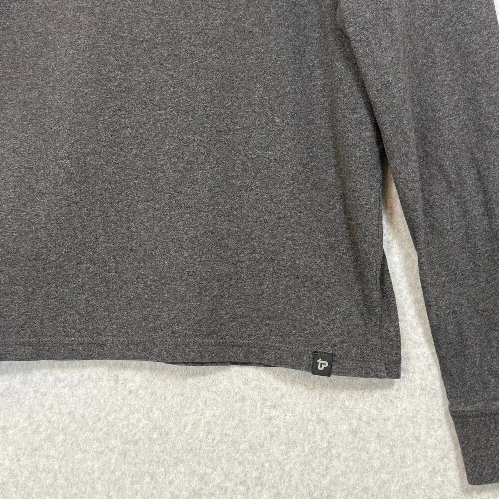 Men's‎ Charcoal Henley Shirt - Picture 6 of 13